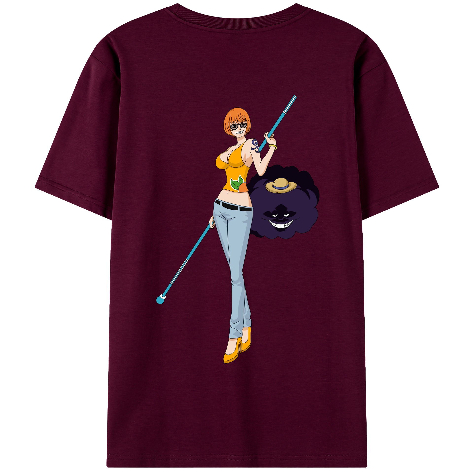 ワンピース ナミ ONE PIECE Nami レディース半袖Tシャツ(バックプリント)